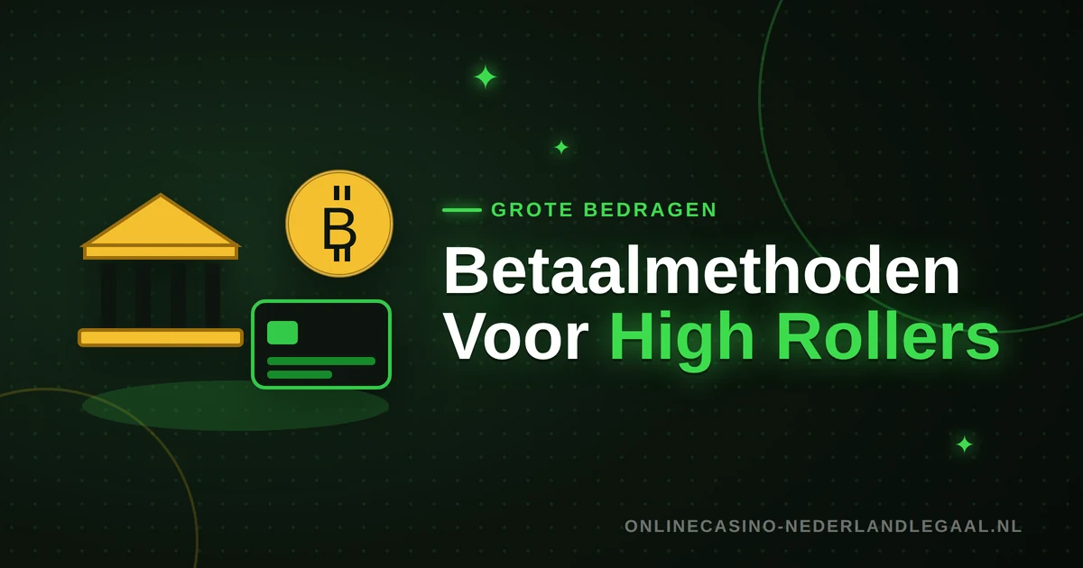 Betaalmethoden voor high roller casino spelers