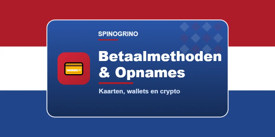 Spinogrino betaalmethoden en opnames overzicht