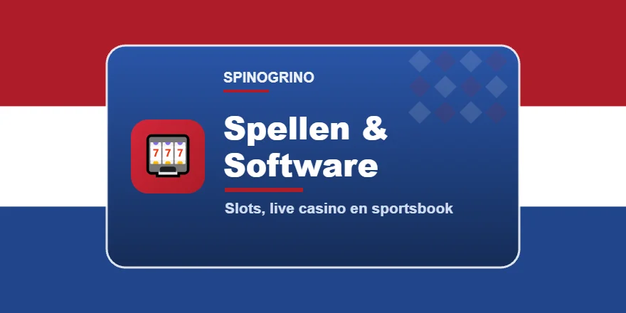 Spinogrino spellenaanbod slots en live casino